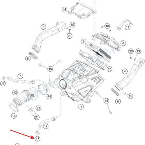 ABRAZADERA DE MANGUERA DE SLS 950 ADV/S.MOTO