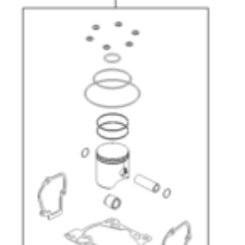 KIT DE PISTON CON EMPAQUES 2T 150 EXC TPI 20-23