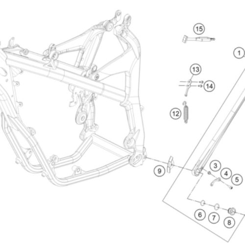 PERNO M8X35 DE PATA DE FRENO ADV 1050-1290