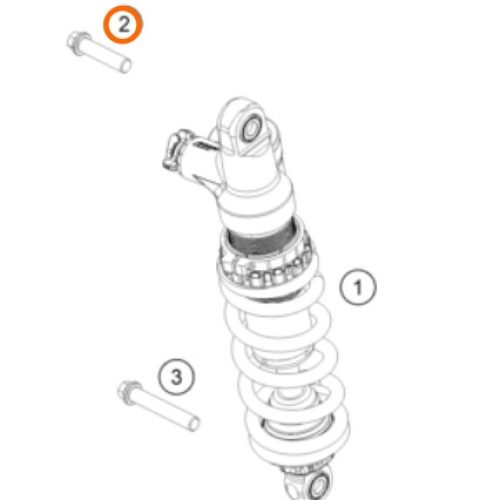 PERNO M12X50 DE AMORTIGUADOR SX/EX 02-17