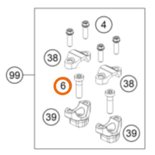 PERNO M10X35 DE BASE DE TIMON