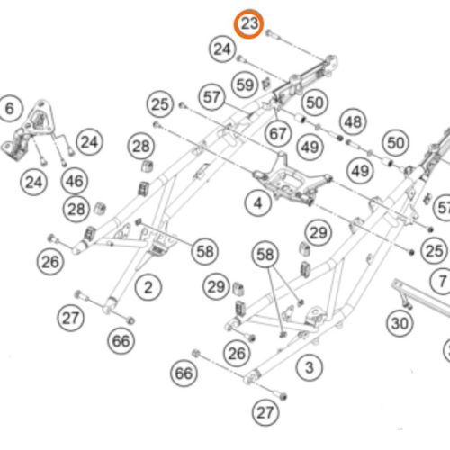PERNO M8X35 DE PATA DE FRENO 1050-1290 13-19