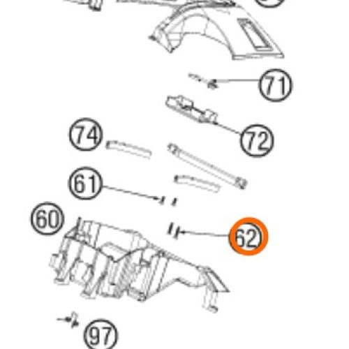 PERNO ESPECIAL COLA DE PATO NEGRO DE GUANTERA ADV