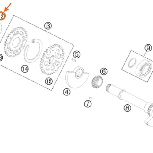 ARANDELA ESPACIADORA PARA EJE DE BALANCE 990