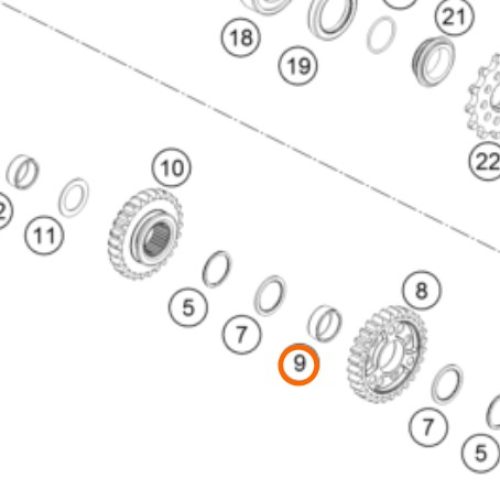 CANASTILLA DE PIÑON SX/EXC 4T