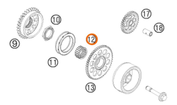 CANASTILLA DE AGUJAS 450 SX-F 07-14