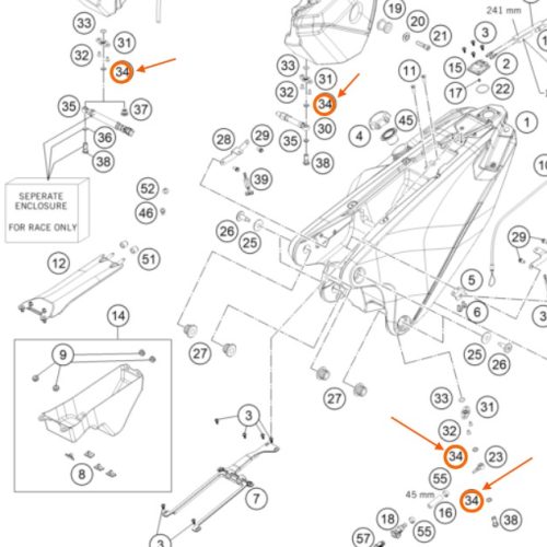 ARANDELA DE COBRE TAPON DE CARTER