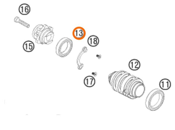 RODILLO DE SELECTOR 250 SX 03-04