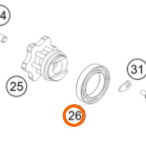 RODILLO DE SELECTOR 350 SX-F 11-12