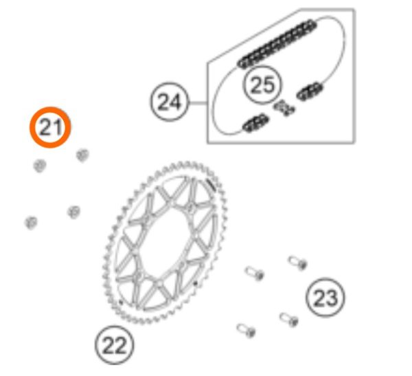 TUERCA DE SEGURIDAD DE CATALINA SX/EXC 01-22