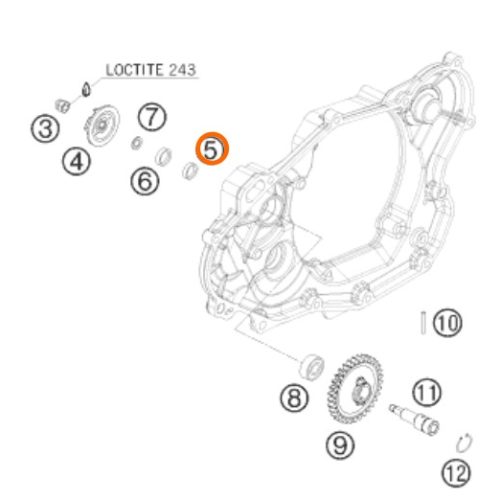 RETEN DE BOMBA DE AGUA 450 EXC 08-11