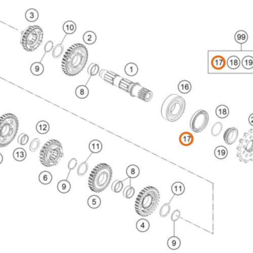 RETEN DE EJE MOTRIZ 2T-4T 04-22