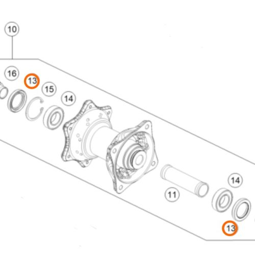 RETEN DE RUEDA POSTERIOR SX/EXC 99-20