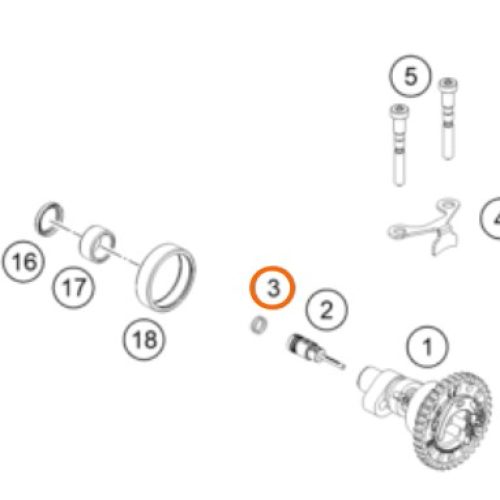 O RING DE TENSOR DE CADENILLA DE DISTRIBUCION 0770010010