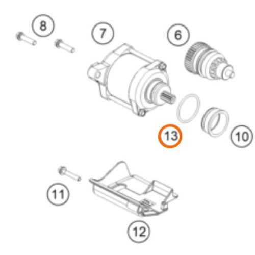 O RING DE MOTOR DE ARRANQUE 250/300 2017 0770021260