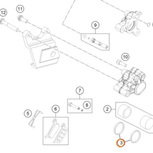 O RING DE BOMBA DE FRENO 0770022020