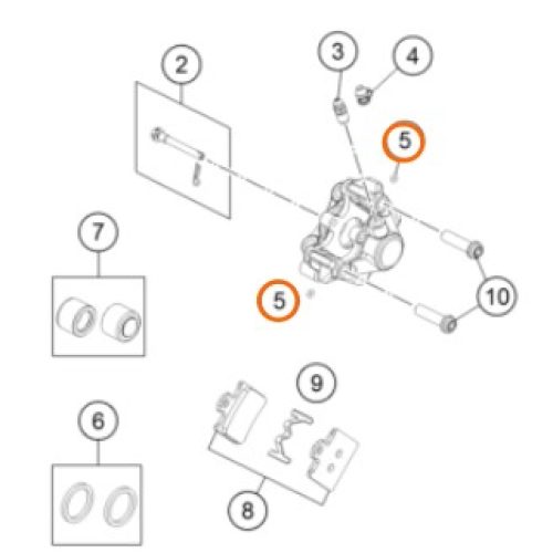 O RING DE MORDAZA POSTERIOR 85 SX 12-19 07700257178