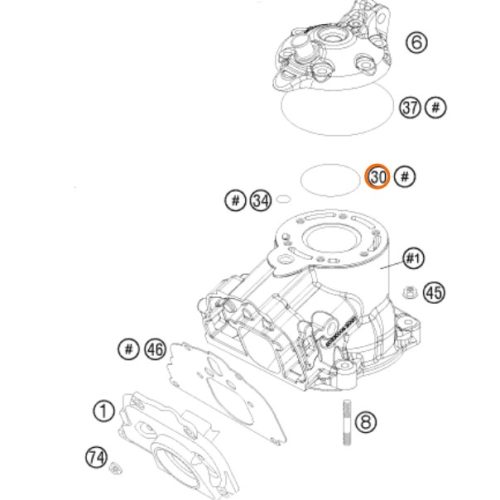 O RING DE CABEZOTE 125 2002 0770062020