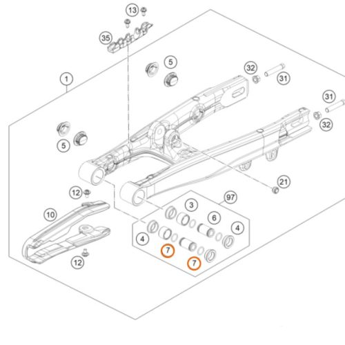 O RING DE VALVULAS DE PODER 2T 0770160021