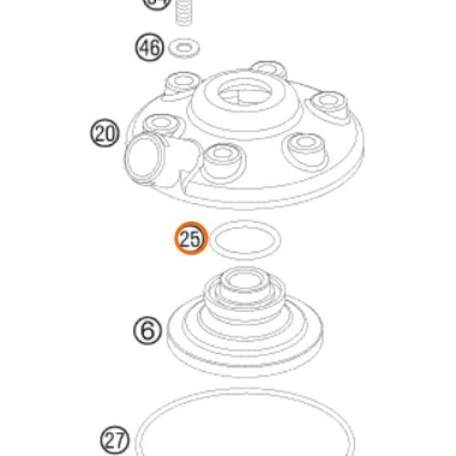 O RING DE CABEZOTE 85 SX 0770220025