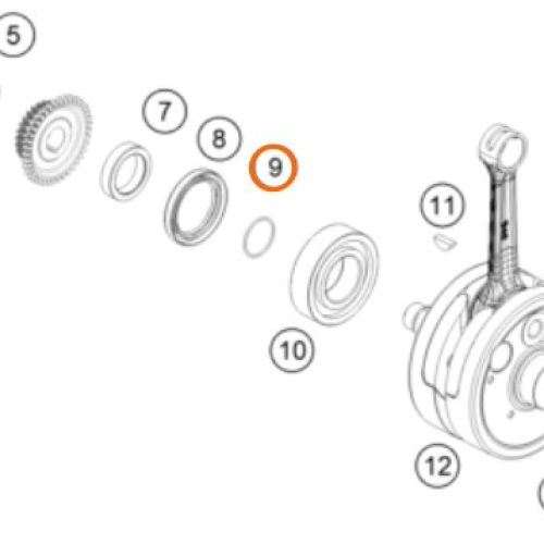 O RING DE GIGUEÑAL 2T 250/300 0770250015