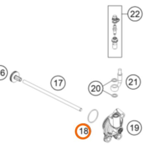 O RING DE BOMBA DE EMBRAGUE 0770300015