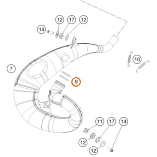 O RING DE BOCA DE ESCAPE 250/300 03-20 0770440030