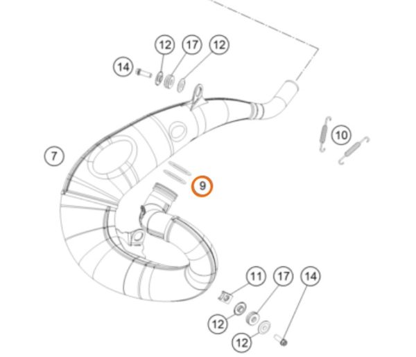 O RING DE BOCA DE ESCAPE 250/300 03-20 0770440030