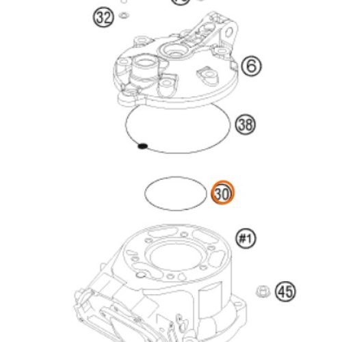 O RING DE CABEZOTE 200 EXC 02-16 0770720021