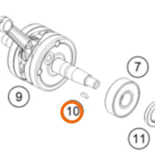 CUÑA DE CIGUEÑAL 4T SX/EXC