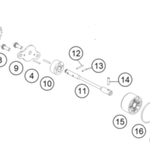PERNO M5X14 DE SENSOR DE CAMBIOS 1050-1290 13-19