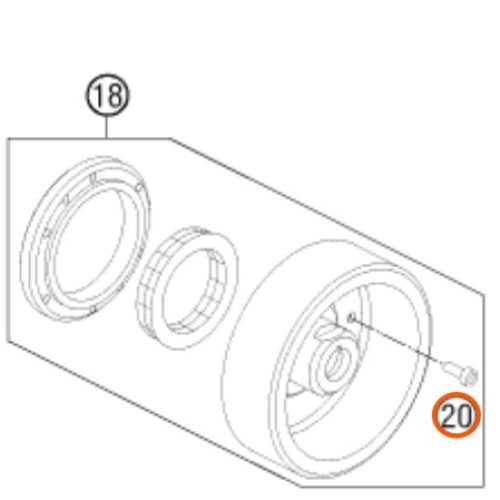 PERNO M6X16 DE ESTATOR 950/990 03-12