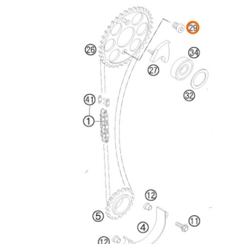 PERNO DE PIÑON DE DISTRIBUCION