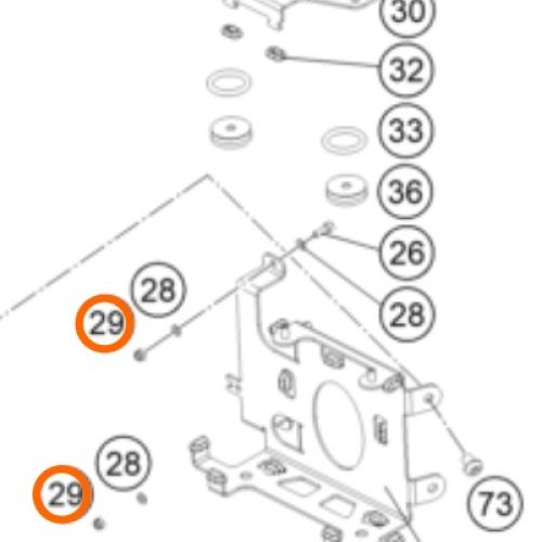 TUERCA M4 SENSOR PATA DE APOYO