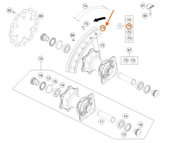 ARO POSTERIOR 14 85 SX 2020