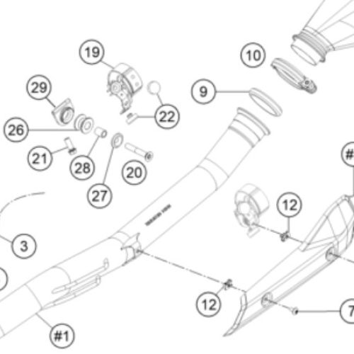 CAUCHO DE PROTECTOR DE ESCAPE 790 ADV