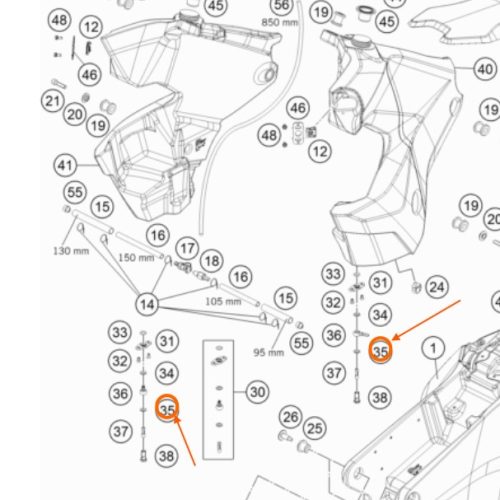 ARANDELA DE COBRE DE CAÑERIA