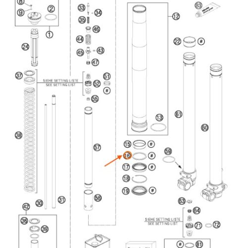 ARANDELA DE BASE DE RETEN DE SUSPENSION