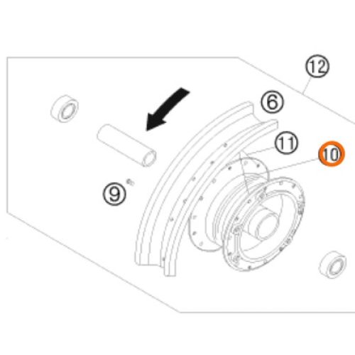 RADIO ARO 10 POSTERIOR 50 LC