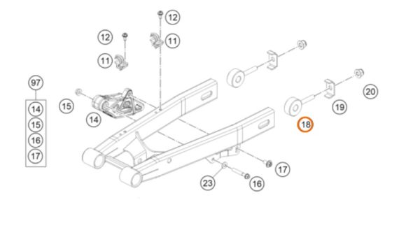 TENSOR DE CADENA KTM 50