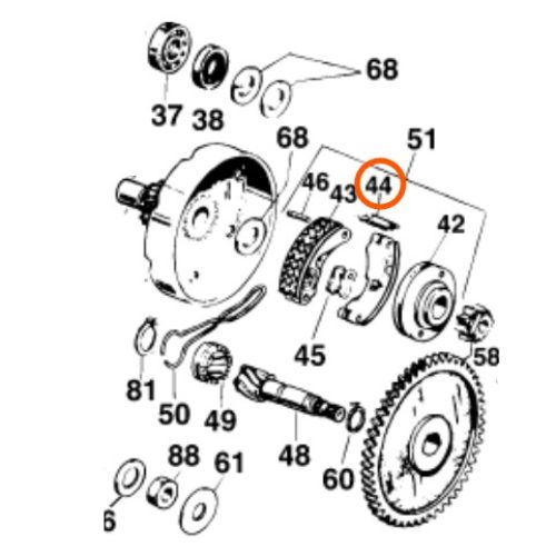 SIMBRA DE EMBRAGUE 50 PRO SENIOR 2000