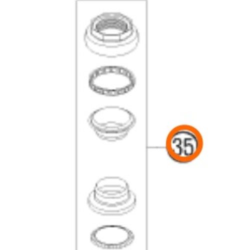 KIT DE RODILLOS DE DIRECCION 50 SX 06-08