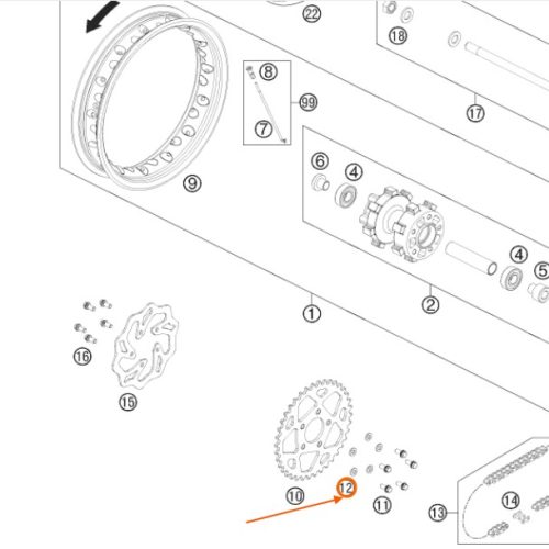 ARANDELA DE CATALINA 50 LC 2004
