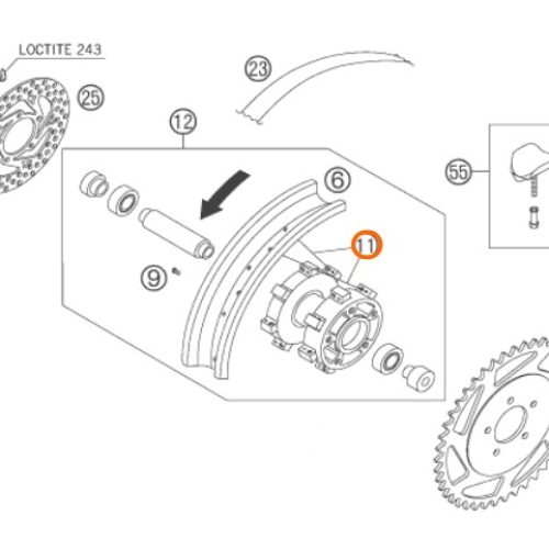 RADIO ARO 10 POSTERIOR 50LC 04-05