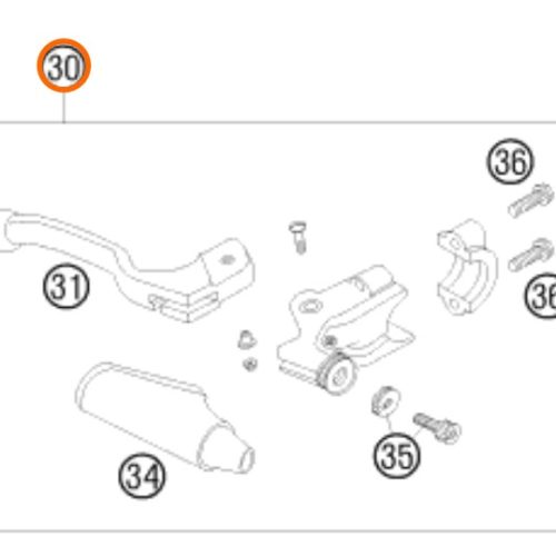 MANIGUETA DE FRENO POSTERIOR MINI ADV