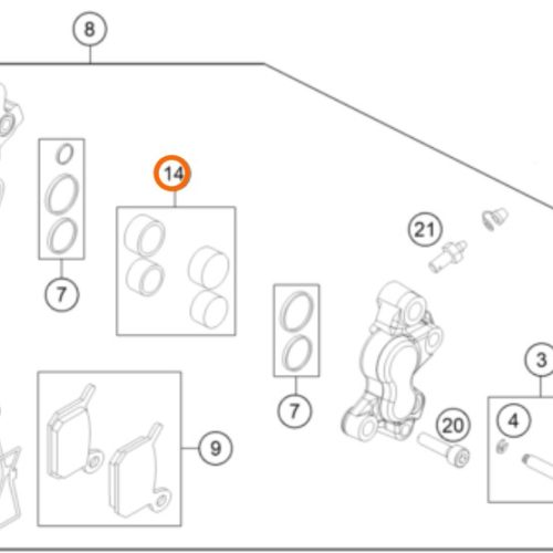 KIT DE REPARACION BOMBA DE FRENO
