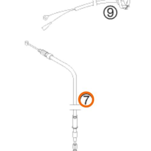 CABLE DE FRENO POSTERIOR 50 SX MINI