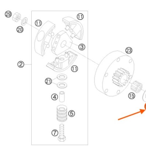 ARANDELA ESPACIADORA 15X25X0,4