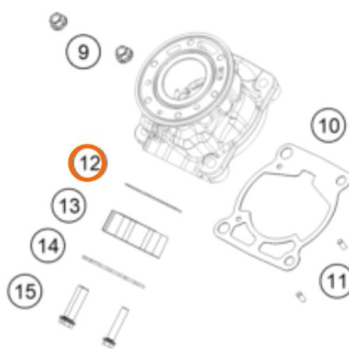EMPAQUE DE ESCAPE 50 SX 09-11