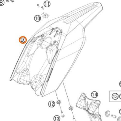 GUARDAFANGO POSTERIOR 50 SX 10-15